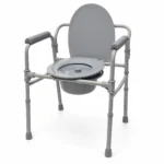 Silla Sanitaria de Acero con Altura Regulable